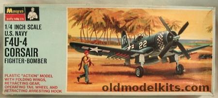 Monogram 1/48 US Navy F4U-4 Corsair Blue Box Issue - (F4U4), PA-82-150 plastic model kit